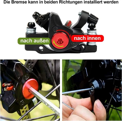Fahrrad Scheibenbremse Set Mechanische Vorne Hinten MTB Bremse Bremsbeläge Kabel - Bild 17 von 24
