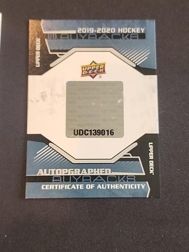 2018-19 Upper Deck #219 Anthony Cirelli Young Guns Buybacks Auto Gold Ink /25 - Picture 15 of 18