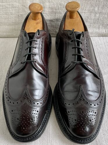 VTG Allen Edmonds 9097 MacNeil #8 Shell Cordovan Longwing Bluchers US 12 B - Afbeelding 1 van 12