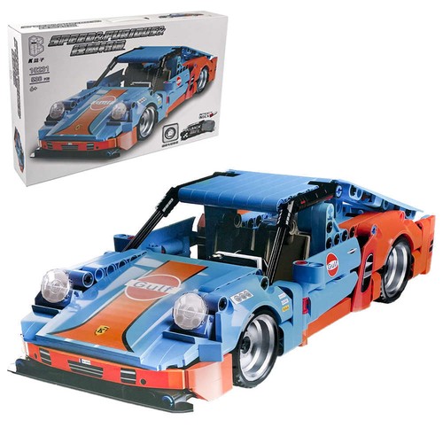 JUCYJULY Porsche 911 Bausteine Set - 1168 Teile Technik Modellauto