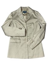 Vintage Iceberg Blazer Long Sleeve Women's 42 Tan Brown Khaki 90s Jacket Italy
