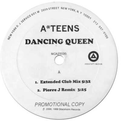 A*Teens - Dancing Queen (12'', Single, Promo)