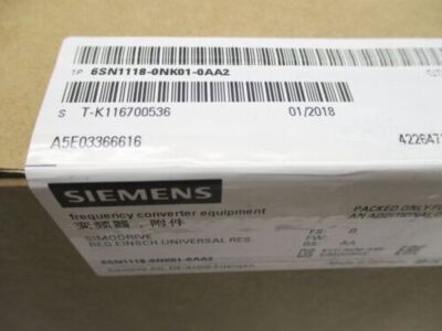 6SN1118-0NK01-0AA2 NEW SIEMENS 6SN1 118-0NK01-0AA2 SIMODRIVE 611 U BLOCK MODULE