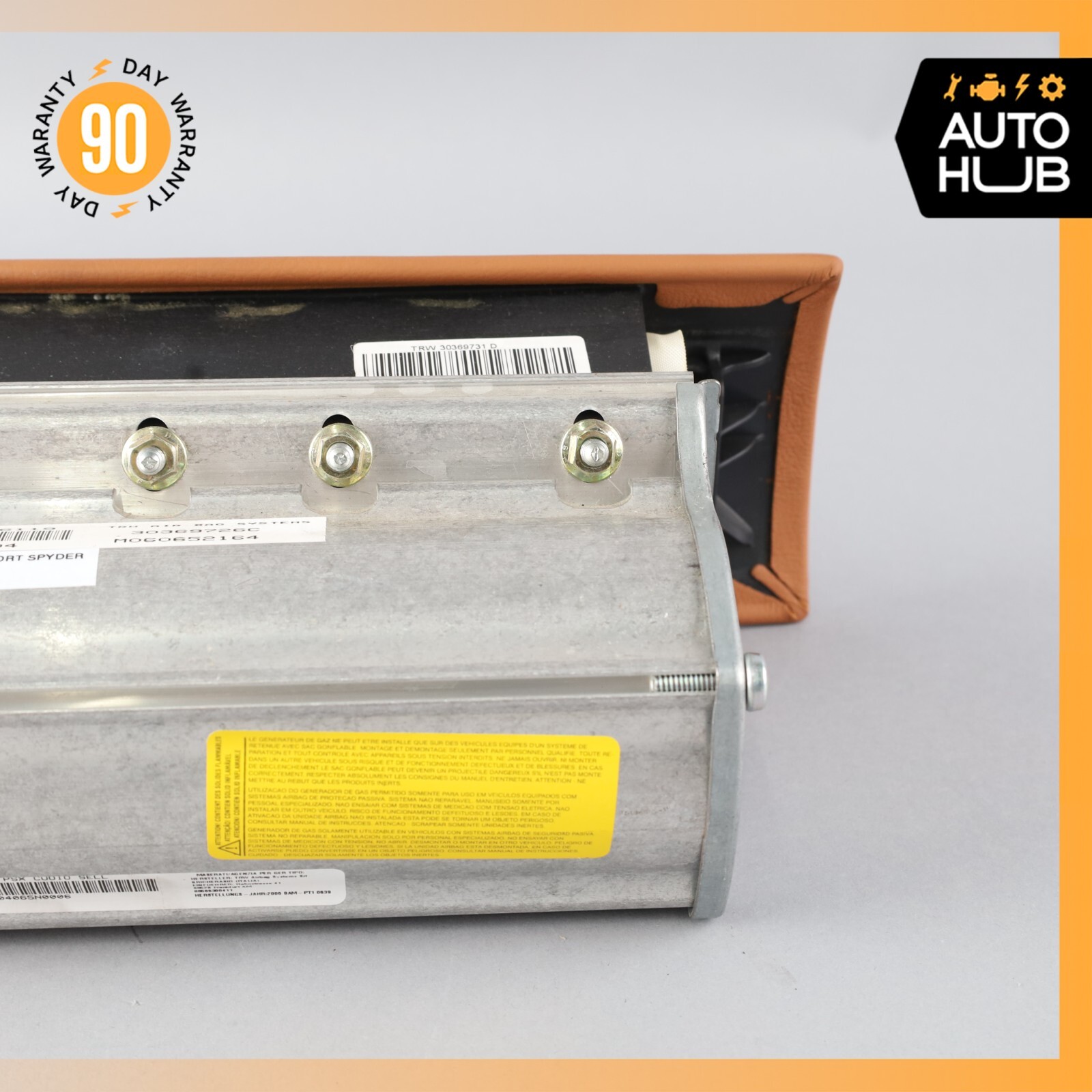 02-07 Maserati M138 GranSport Spyder Right Side Dash Airbag Air Bag OEM 46k