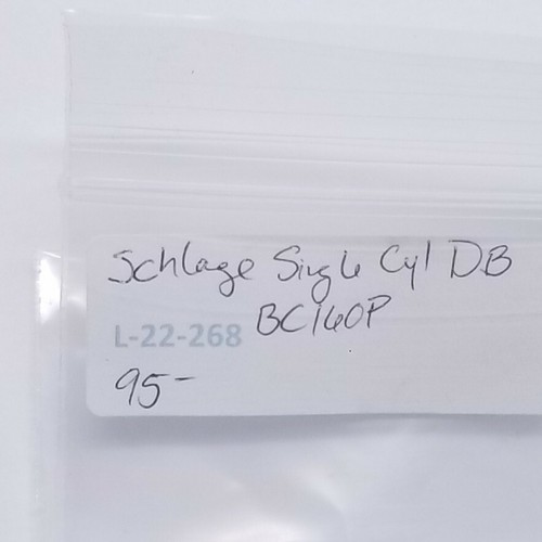 Schlage Single Cylinder Deadbolt, BC160P, 2 keys, new in box, locksmith - Picture 7 of 7