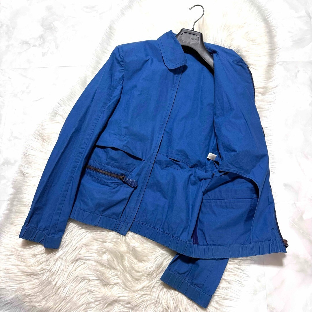 【関税&送料込】Bottega Veneta Giacca Blu Authentic Runway Bottega Veneta Intrecciato Leather Zip