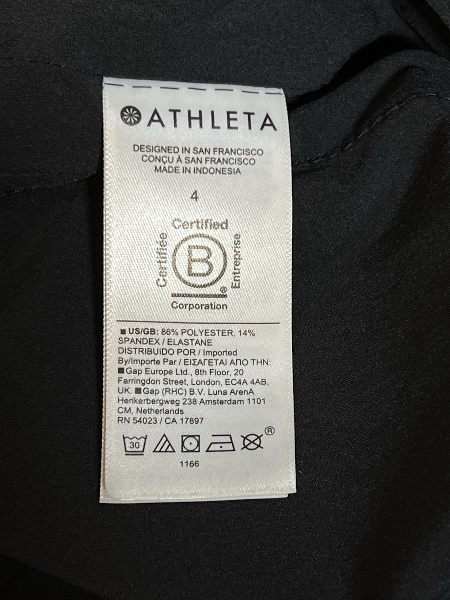 Athleta Avenue Wide Leg Crop Pant Size 6p Petite Black #657598 for