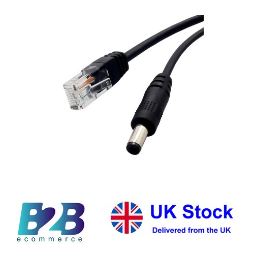 Power Management Aktiv PoE Ethernet Splitter Adapter Kabel 48V auf 12V 2Amp - Bild 10 von 14