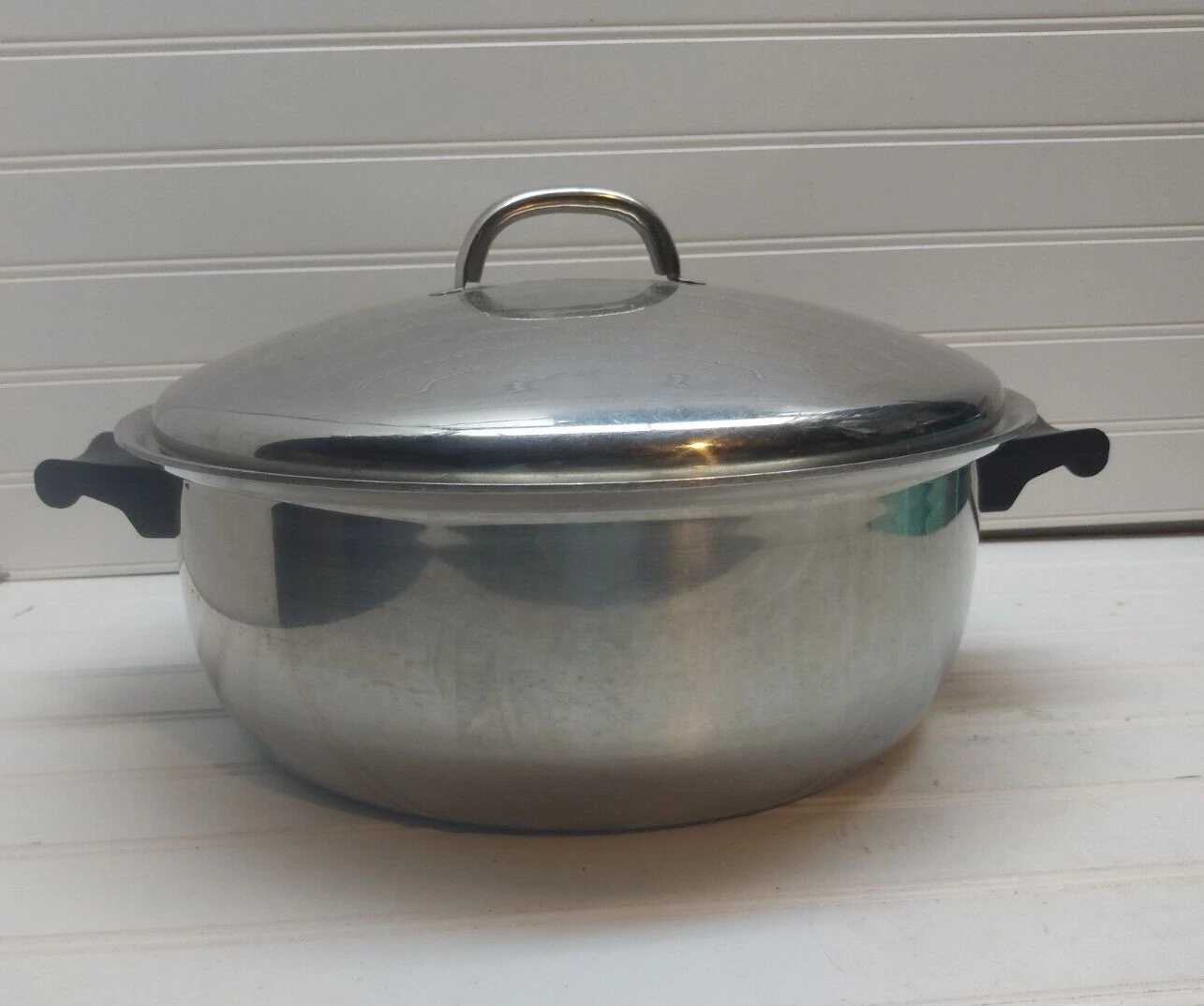 Cordon Bleu 7 Qt Stockpot Pressure Bonded Stainless Dutch Oven Fry Saute Pan Lid