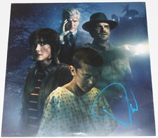 DAVID HARBOUR SIGNED 'STRANGER THINGS' 12x12 VINYL ALBUM INSERT SHEET w/COA