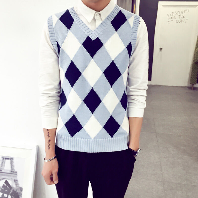 Re:qual≡ リコール Handmade argyle knit vest 81duB1oyJXL._UY350_.jpg