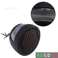Luz de freno trasera de motocicleta parrilla roja luz trasera de freno para Harley Bobber nueva