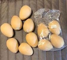 Set of 11 Unfinished Darice Paper Mache Easter Eggs DIY Crafts 4 Inches