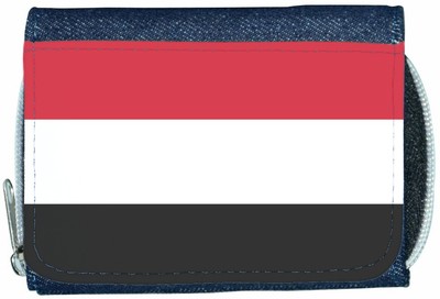 Jemen Flagge Denim Geldbörse