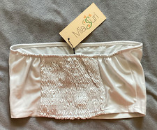 MIA SURI - Pale Grey Bandeau Bikini Top Size 8/10 - BNWT