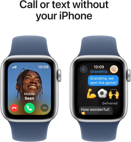 Apple Watch SE 2nd Gen A2726 MXFV3LL/A 32GB GPS + LTE Unlocked Silver Sealed SM - Zdjęcie 4 z 7
