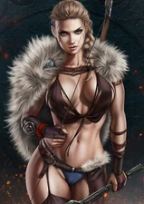 Eivor Assassins Creeed Anime Sexy Lady HD Print Canvas Comic Poster SFW Unframed