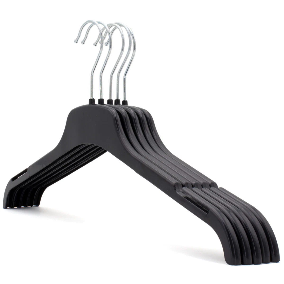 Plastic Clothes Hanger, Extra Thick Plastic Wide Shoulder Adult 360 Degrees  Rotate Slip Resistant Standard Clothing Hanger Ideal for Everyday Use