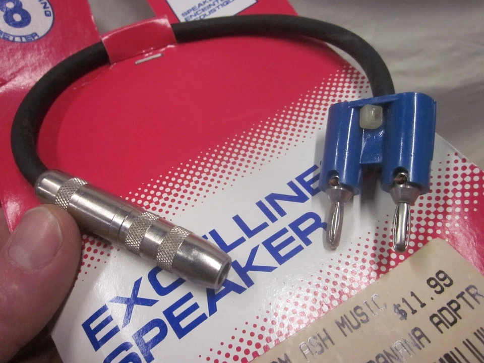 Lote De Colección De 4 Adaptador Pro Co S16BQF-1 1/4 Hembra A Doble Banana 1 Pie Foto 3 de 4