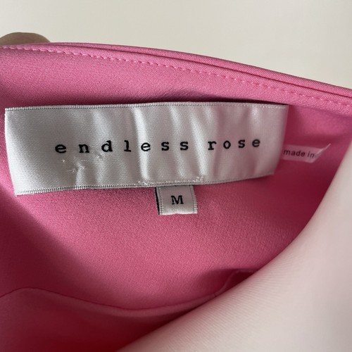 Endless Rose Scoop Neck U Button Pink Collarless Blazer Top Jacket Size Medium - Picture 6 of 10