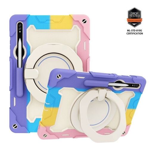 Tablet Armor Stand Hard Case Cover For Samsung Galaxy Tab S7 FE S8+ S9 Ultra - Picture 40 of 91