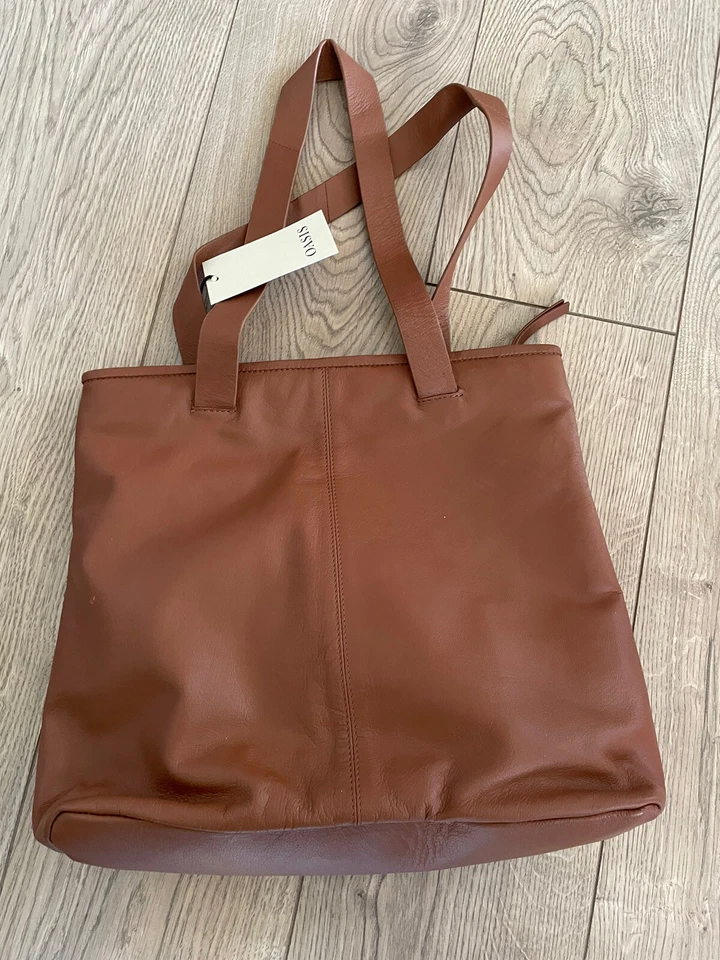 Women Handbag Leather Tote Bag Oasis New - Image 2 of 3