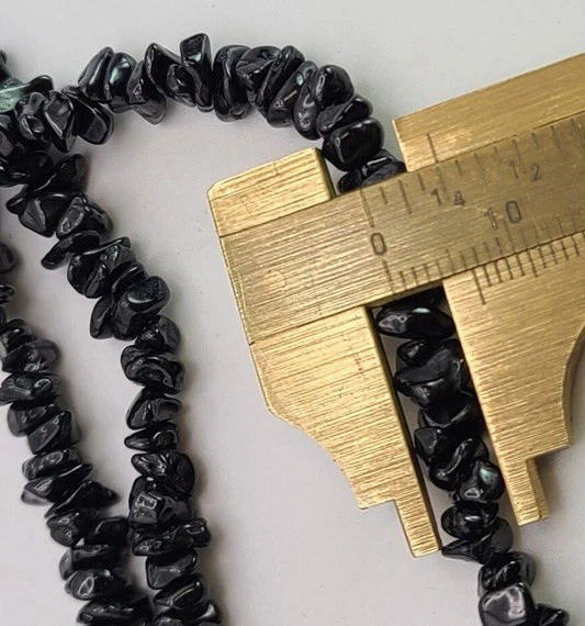 Black spinel , sterling silver free form multi strand flower necklace 20” - Image 4 of 4