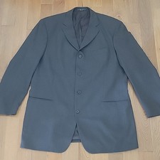 Men's Boss Hugo Boss Natural Stretch Gray 4-Button Suit Coat Blazer Wool 46L