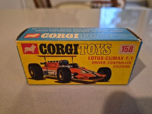 Corgi Toys# 158 Lotus Climax F1 Racing Car Original Empty Box.