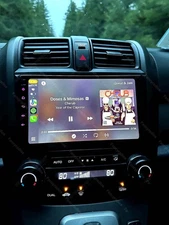 For Honda CRV 2007-2011 Apple Carplay Android 14 Car Stereo Radio GPS WiFi+Cam