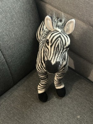 Tiger Tale Toys Zebra Plush 18  Poseable Jointed Standing Stuffed Animal ViaHart