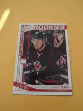 Chris Terry Signed Carolina Hurricanes Rookie Card. rookie card picture
