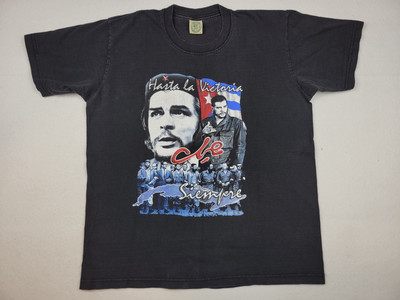 Vintage Che Guevara Hasta La Victoria Siempre Cuban Revolutionist Shirt Mens L