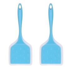 2 Pcs Silicone Tamagoyaki Spatula, Nonstick Spatula , Large/Frosted Blue