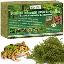 1.1 lb Premium Sphagnum Moss for Reptile,25 qt Green Natural Reptile Moss Bed...