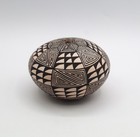 Acoma Pot Seedpot Fine Line Designs Traditional M Chino Patina 3.5" W — photo 4