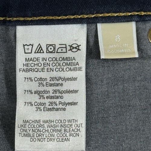 Michael Kors Izzy Skinny Jeans Damen Größe 8 Dark Wash Stretch - Bild 11 von 11