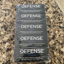 Defense Soap 4 oz each Original Body Bar Soap - 5 Pack (Tea Tree & Eucalyptus)