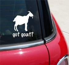 GOT GOAT? GOAT NUBIAN GRAPHIC DECAL STICKER ART CAR WALL DECOR