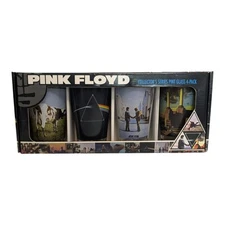 Pink Floyd Collector’s Series Pint Glass 4-Pack ICUP Brewiana 2005 New in Box