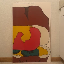 Herman Miller Original Summer Picnic 1973 Poster "Hot Dog" – Frykholm – Mounted 