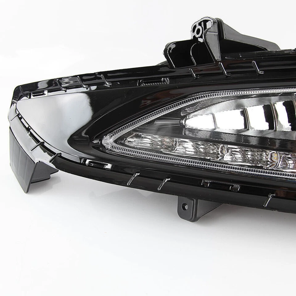 LED DRL Fog lights Daytime Running Lights Head Lamp Fit For Hyundai Tucson 15-17 - Image 4 of 4