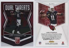 2019 Panini Donruss Elite Dual Threats Red /99 Larry Fitzgerald #DT-2