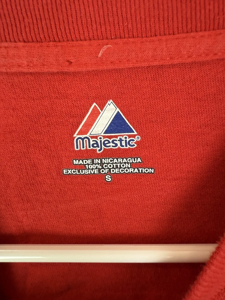 Vintage LugNuts Shirt Youth Small Red Majestic 2009 Cartoon Baseball Tee Kids - Image 4 of 4