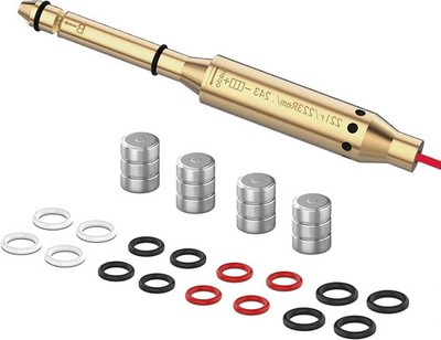 Precision Laser Bore Sight for .22LR, .223 Rem, .243, and More