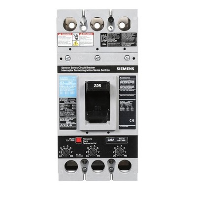 SIEMENS FXD63B225 Breaker FD6 3P 600V 225A FX, Black