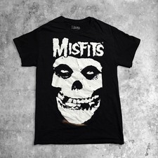 Misfits Band T-Shirt Mens Small Black Graphic Tee Crimson Ghost Fiend Skull Punk