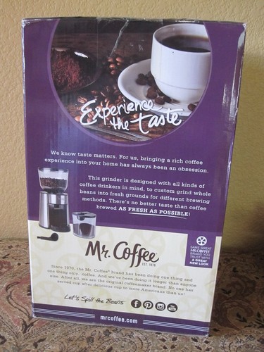 MR COFFEE 18 IMPOSTAZIONI DI MACINATURA COMPLETAMENTE AUTOMATICO MACINACAFFÈ NUOVO CON SCATOLA! SPEDIZIONE GRATUITA! - Foto 4 di 4