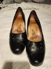 Sofft Black Heels Pumps Dress Career Business Work 1503201   Size 7