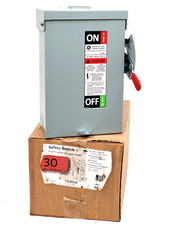 TG3221R GE 30A 240V 2 Pole 3 Wire Fusible Safety Switch - Next Day Option - New